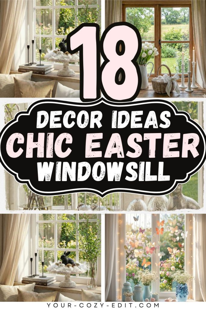 18 decor ideas for easter windowsills