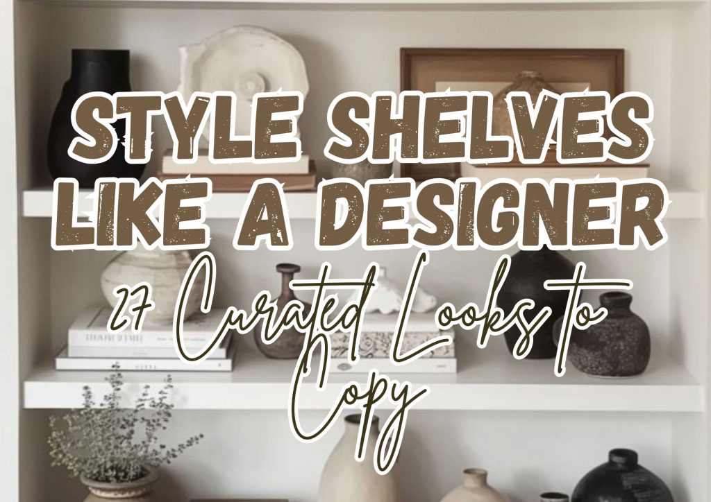 27 Ideas How to Style Shelves like a Designer