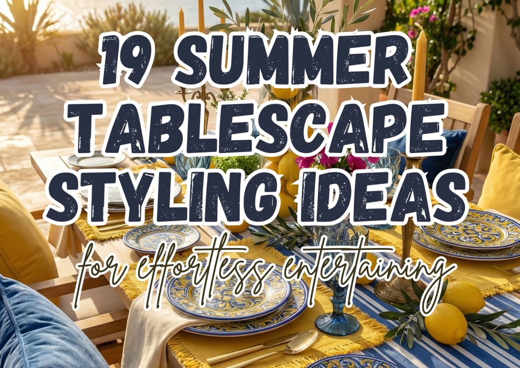 19 Summer Tablescape Styling Ideas