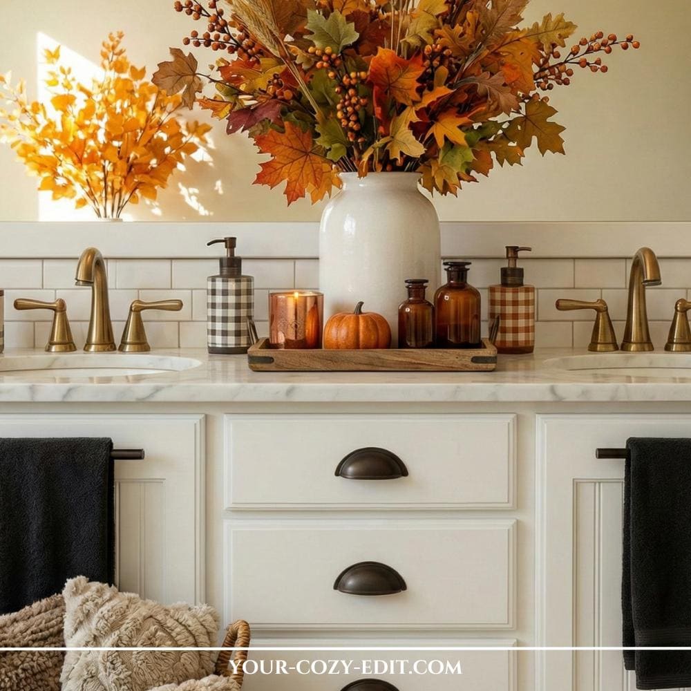 Fall Bathroom Decor Idea