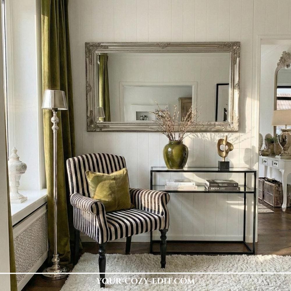 Styling Idea for Sitting Area in Corner