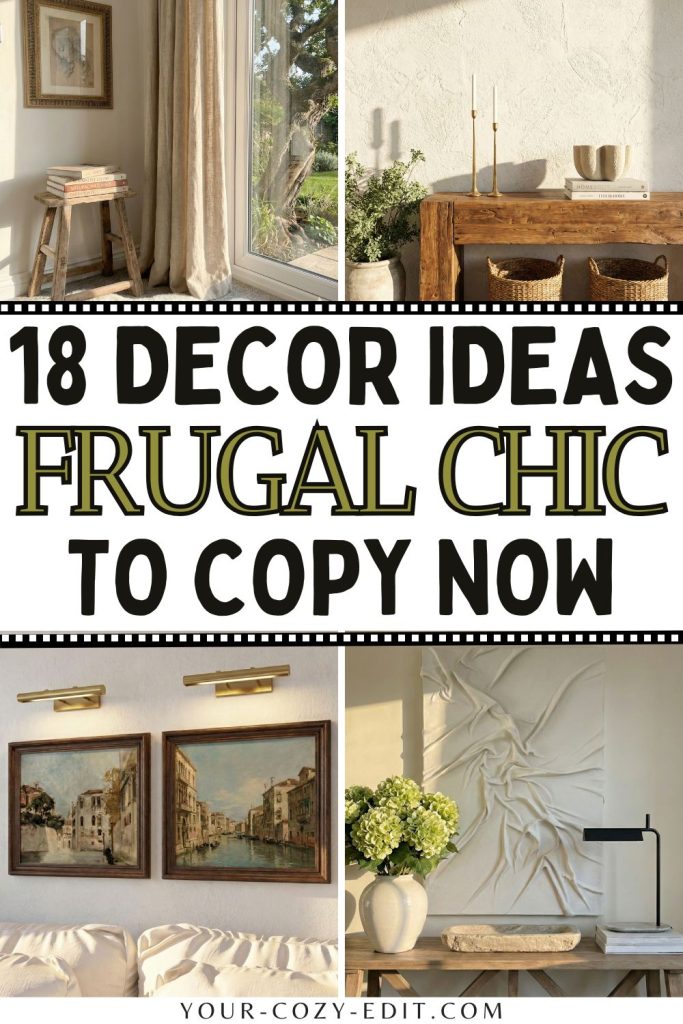 18 frugal chic decor ideas to copy Pin