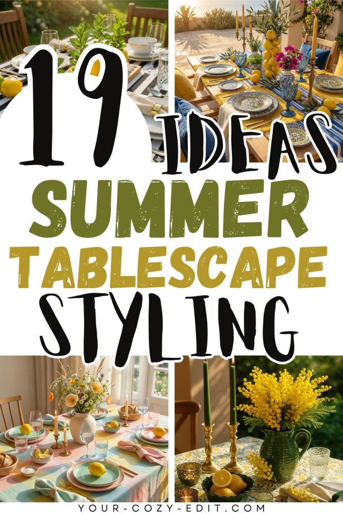 18 Summer Tablescape Styling Ideas