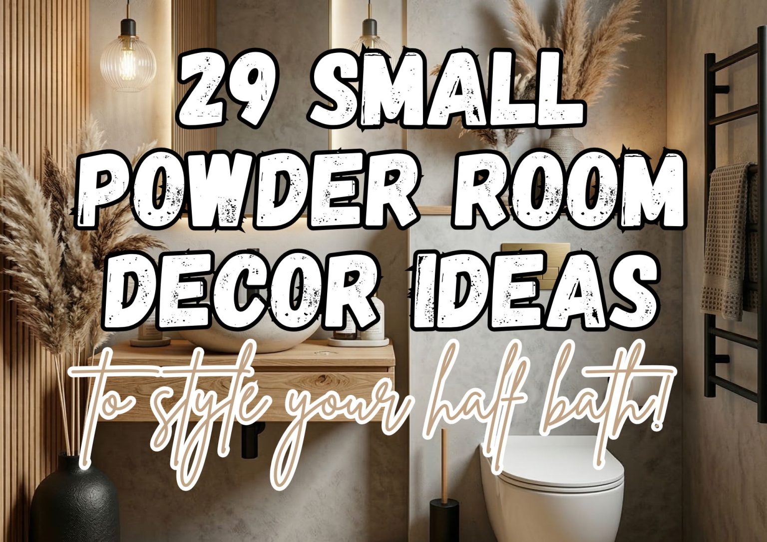 29 Genius Small Powder Room Decor Ideas to Copy Now!