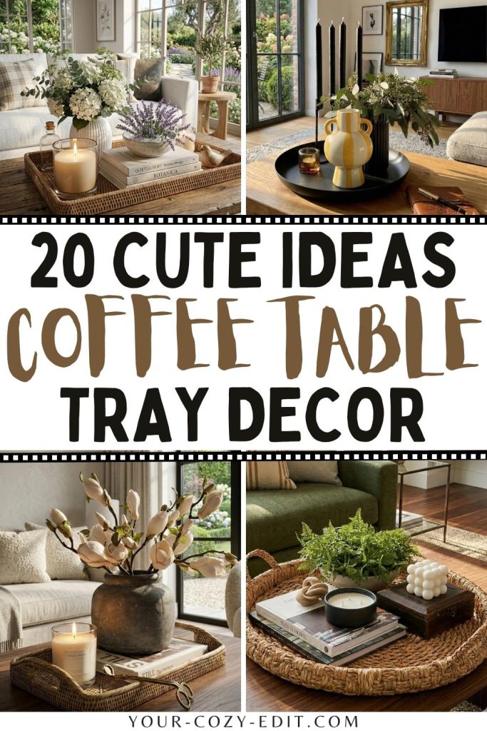 20 Coffee Table Tray Decor Ideas Pin