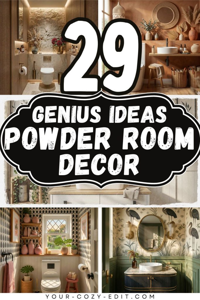 29 Powder Room Decor Ideas Pin