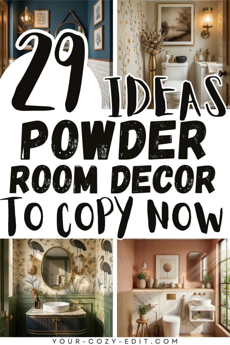 29 Genius Small Powder Room Decor Ideas to Copy Now!