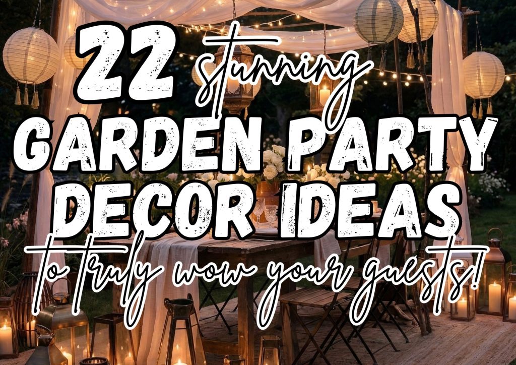 22 garden party decor ideas