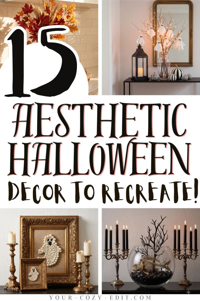 15 Aesthetic Halloween Decor DIY Ideas Pin