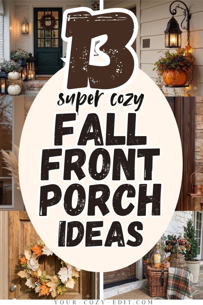 Cozy Fall Front Porch Ideas Pin