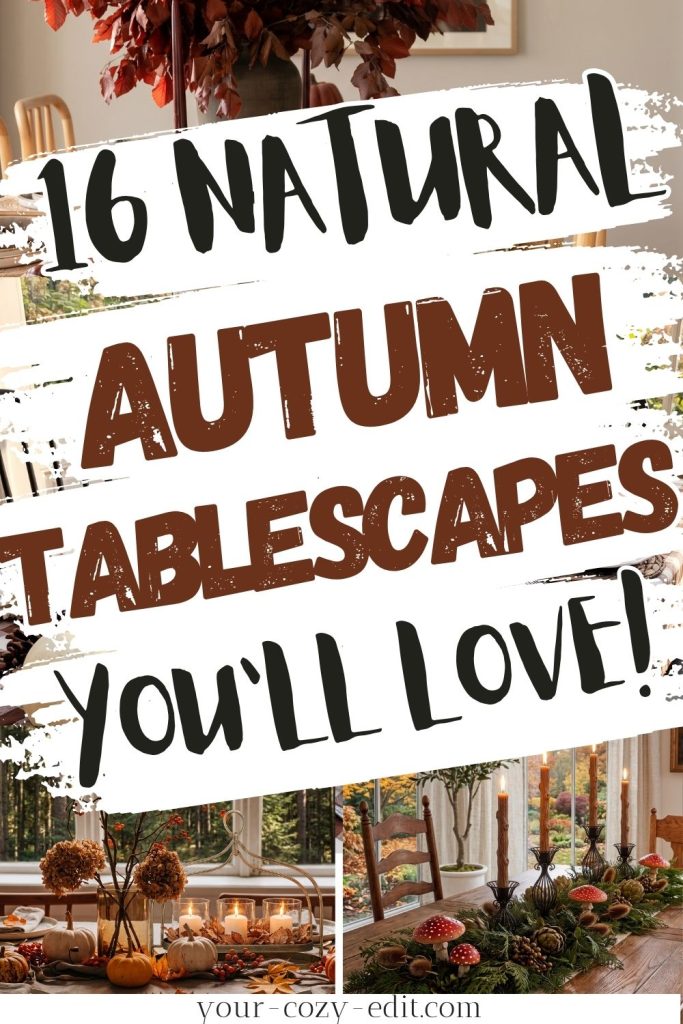 16 Fall Tablescape Ideas Pin