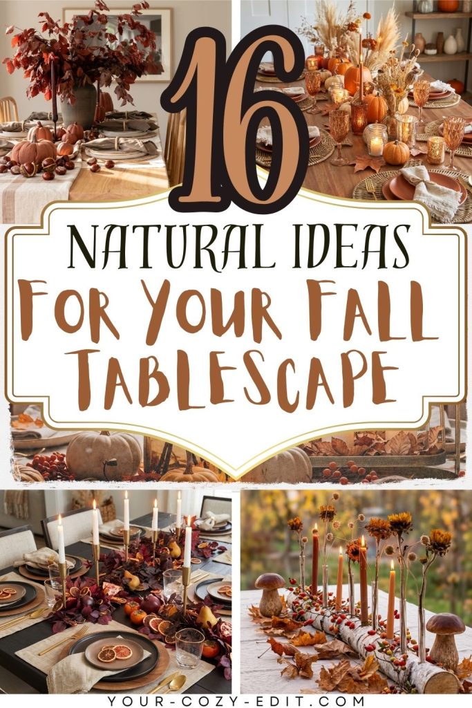 16 Fall Tablescape Ideas Pin