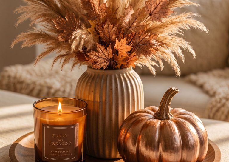 effortless fall tray decor
